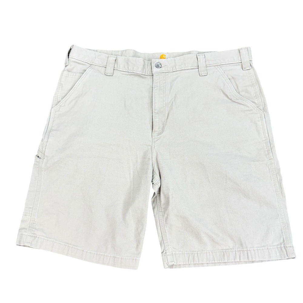 Work Wear Carhartt Mens 40 Rugged Flex Canvas Work Shorts Outdoor‎ Excellent